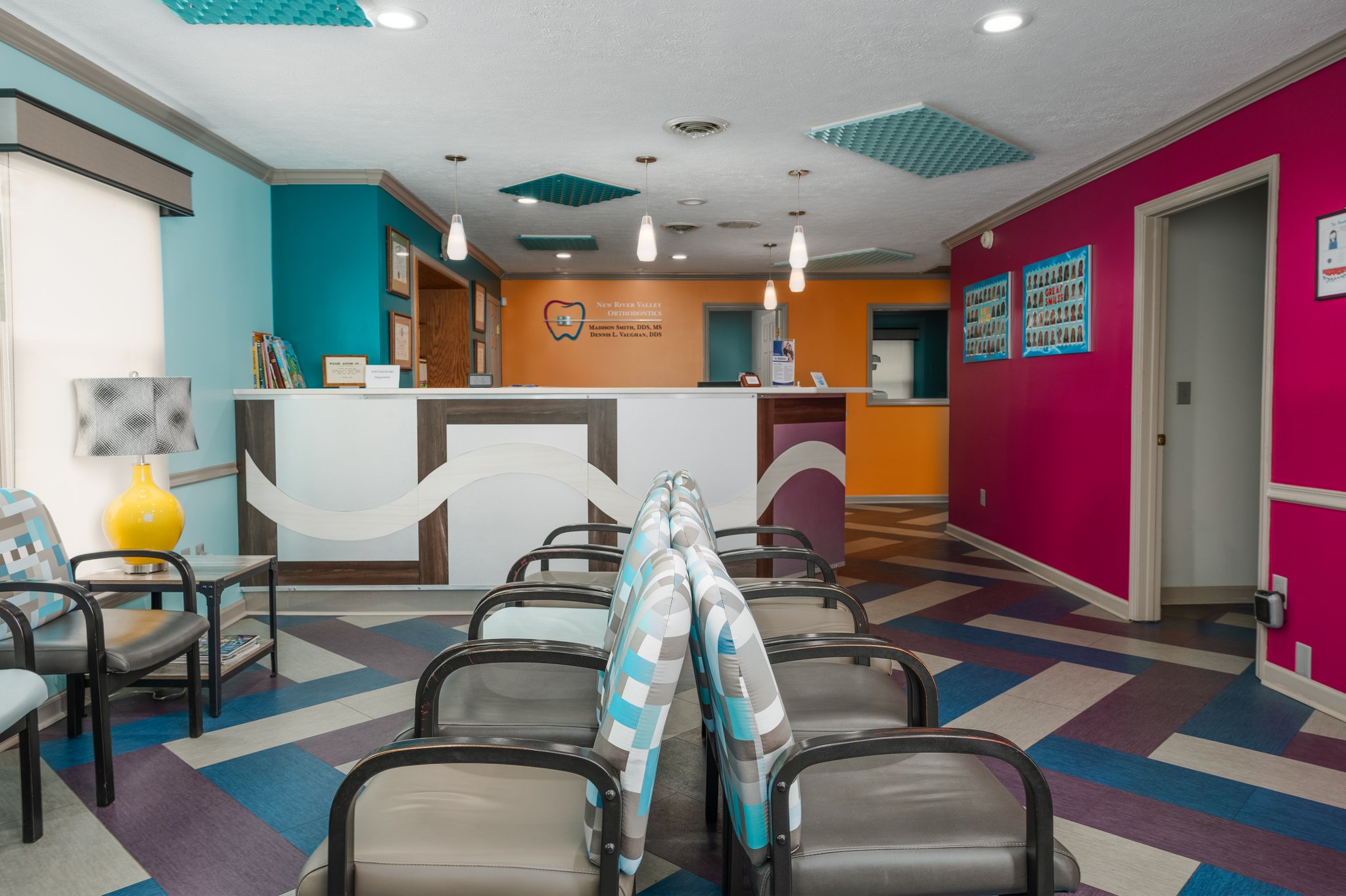 Reception Area at New River Valley Orthodontics
