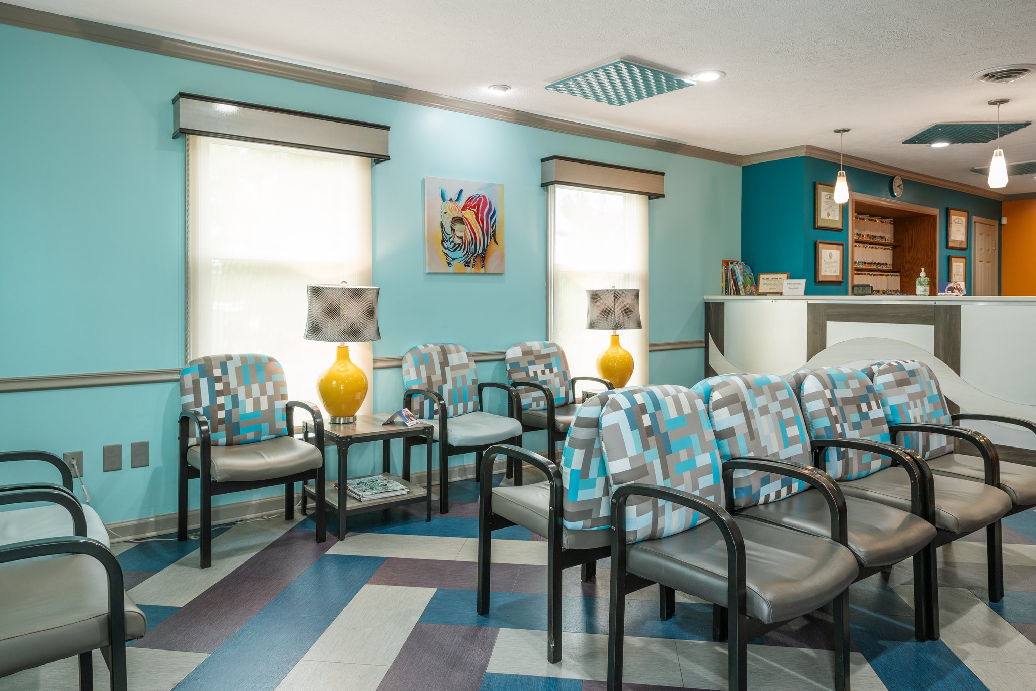 Waiting area at New River Valley Orthodontics